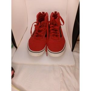 Red Vans Ward High Tops sneakers men's these high top w/contrasting hues. Sz .10